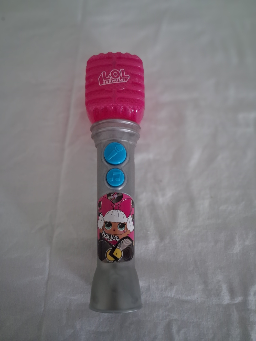 L.O.L. Surprise! Pink and Gray Light-Up Kids Karaoke Microphone